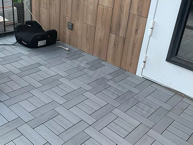 Модульный паркет из ДПК для террасы